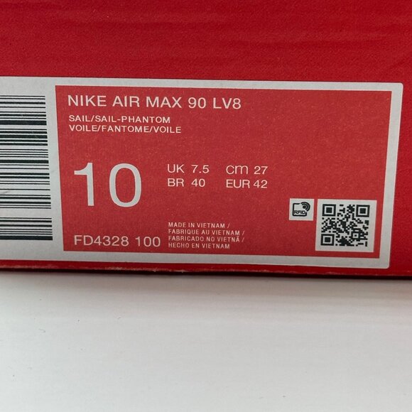 Nike Air Max 90 LV8 Sportswear Shoe FD4328-100 Women Sz 10/Mens Size 8.5 NEW - Picture 12 of 12
